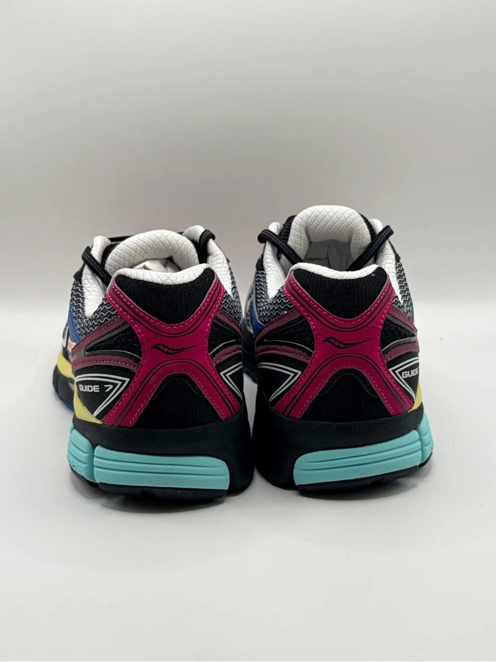 Saucony Women's Guide Running Shoes - Black, Pink, Blue, Yellow, Teal
